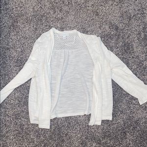 Charter Club White Cardigan - Size M